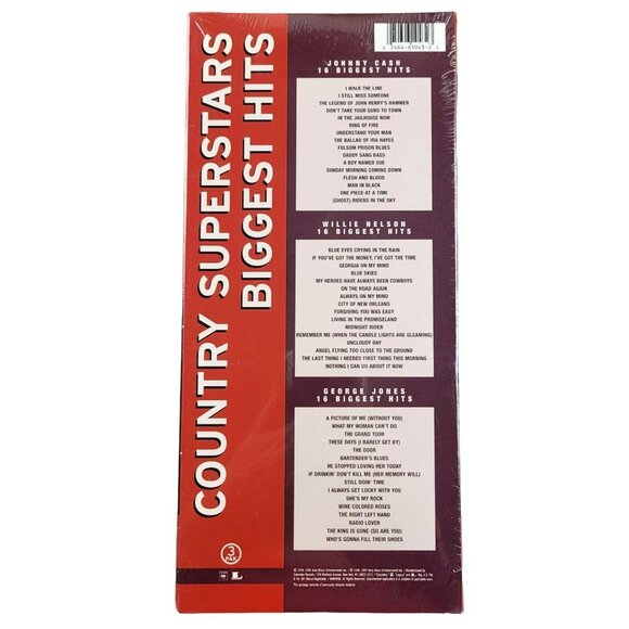 Country Superstars Biggest Hits Willie Nelson George Jones 19423cd-box - Picture 2 of 2